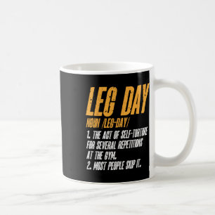 Mug Formation Fitness entraînement Gym Leg Jour Défini