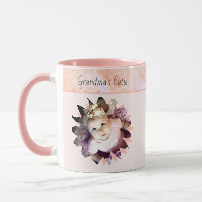 Mug Forme de fleurs personnalisée Photo Aquarelle Past (Gauche)