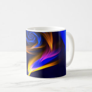 Mug Forme de tourbillon Abstrait Bleu orange