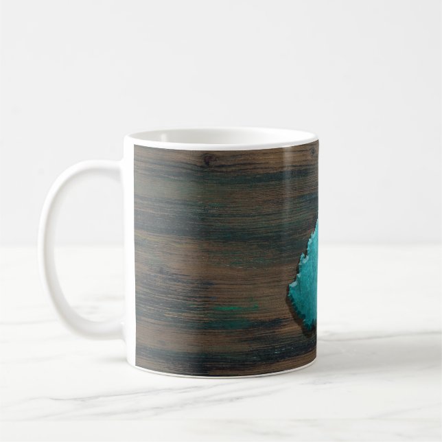 Mug Forme de Virginie occidentale Turquoise (Gauche)