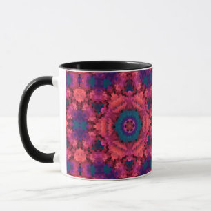 Mug formes arrondies mandala kaléidoscope Abstraites