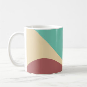 Mug Formes de courbes ondulées de Terre rétro Abstrait
