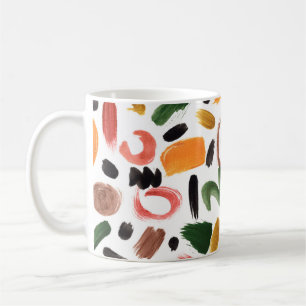 Mug Formes géométriques aquarelles. bru Abstrait