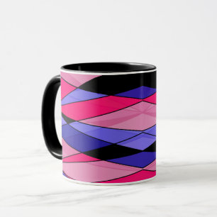 Mug formes géométriques modernes Abstraites triangles
