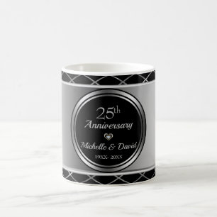Mug Formes géométriques Noir Et Argent