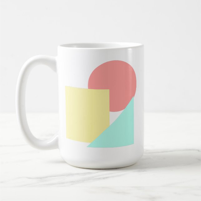 Mug Formes modernes avec cercle, Carré et triangle (Gauche)