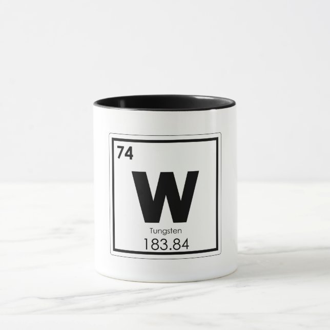 Mug Formule de chimie de symbole d'élément chimique de (Centre)