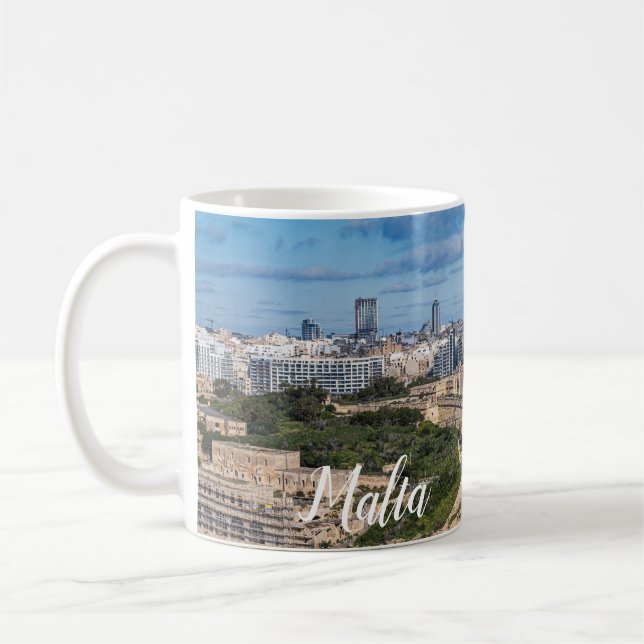 Mug Fort Manoel et Sliema de La Valette, Malte (Gauche)