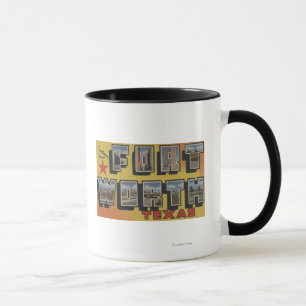 Mug Fort Worth, Texas - Scènes à grandes lettres