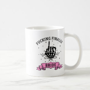 Mug Forte Enfin Mariée Skeleton main Halloween Bache