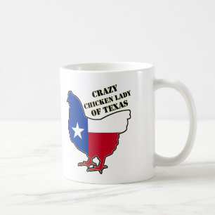 Mug Fou chiken la dame du Texas