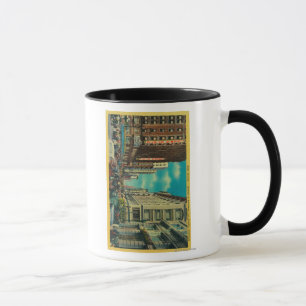 Mug Foules quotidiennes à la septième et à Broadway