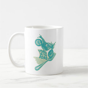 Mug Fourche dans le crash de moto routier