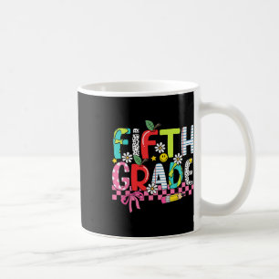 Mug Fournitures Preppy Cinquième année Joyeux Dernier 