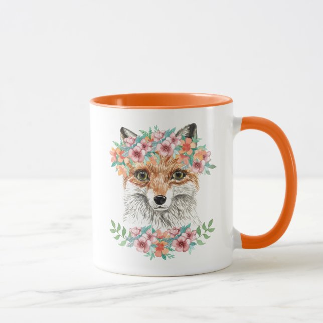 Mug Fox floral (Droite)
