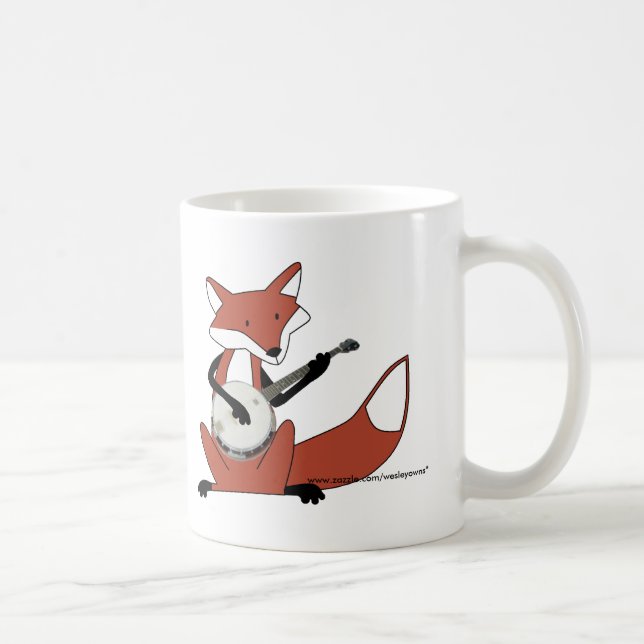 Mug Fox jouant le banjo (Droite)