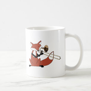 Mug Fox jouant le trombone