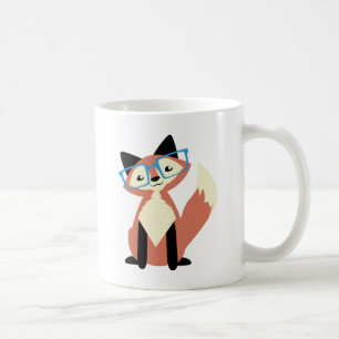 Mug Fox mignon en verre de hippie