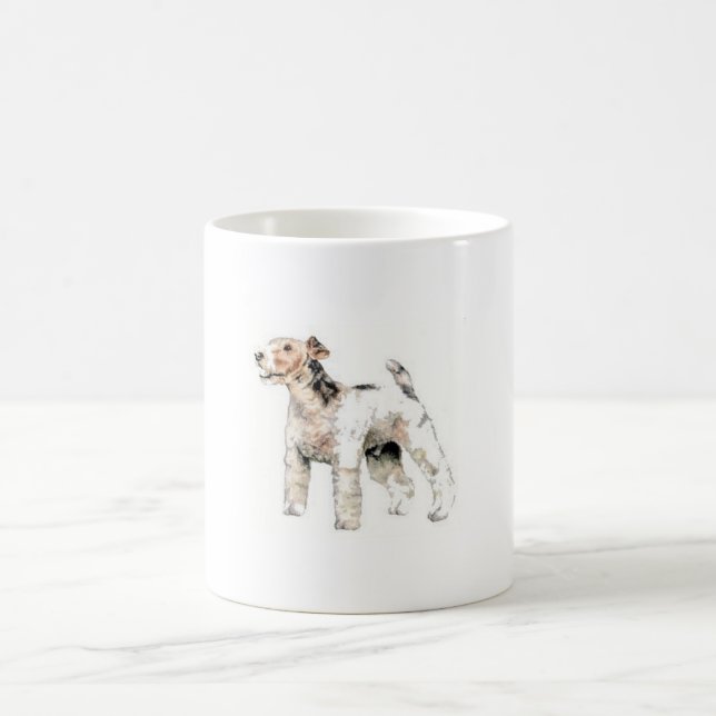 Mug Fox Terrier d'une chevelure de fil (Centre)