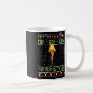 Mug Fra-gee lay drôle Noël Fragile Noël Italien Xmas W