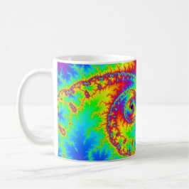 Mug Fractale arc-en-ciel colorée