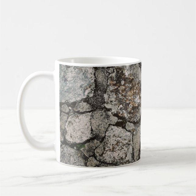 Mug Fragment de pierre noir et gris (Gauche)