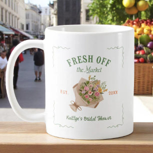 Mug Frais sortis du marché des fermiers Mariage Shower