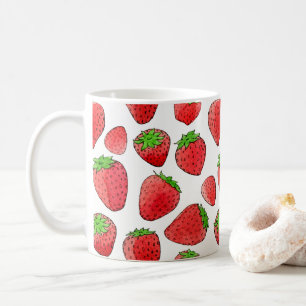 Mug Fraise d'aquarelle