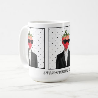 Mug Fraise Mignonne avec Lunettes de Soleil