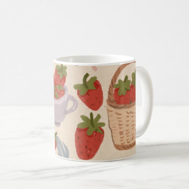 Mug Fraises (Devant droit)