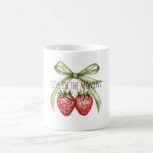 Mug Fraises Fruit à la Corde Verte Rouge