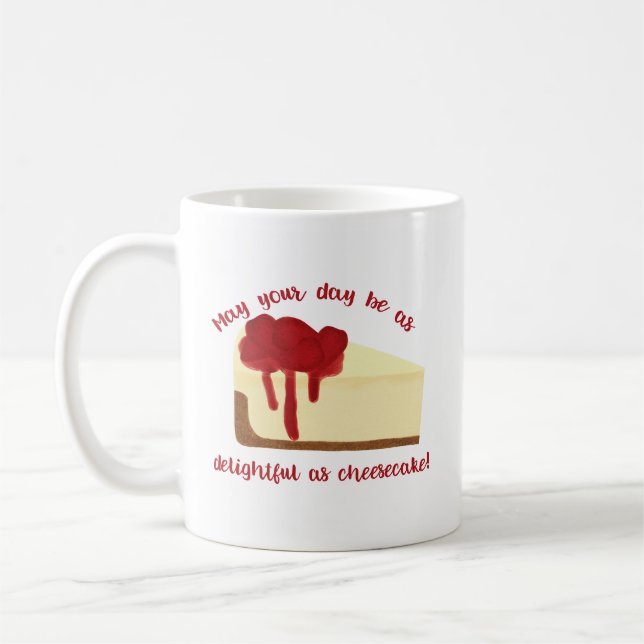 Mug Framboise Cheesecake Cute Inspiré (Gauche)