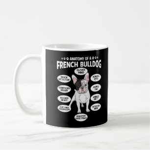 Mug Français Bulldog Anatomie Humour Frenchie Puppy