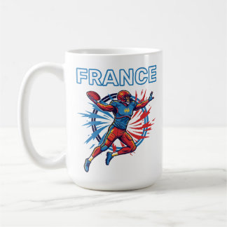 Mug France Football Quarterback Dynamique Art Patrioti