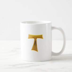 Mug Franciscain Tau Cross Pax Et Bonum Or Metallic