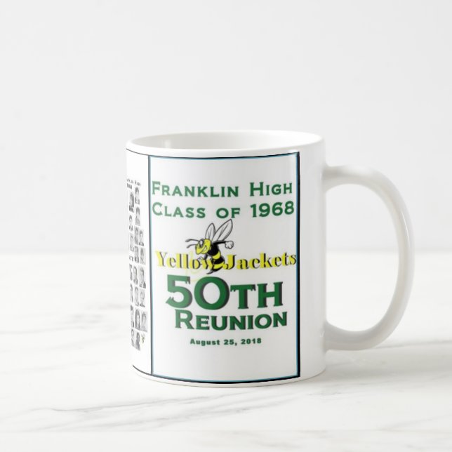 Mug Franklin de première qualité de 1968 cinquantième (Droite)