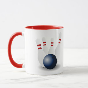Mug Frappe au bowling Jeu coloré Sport d'équipe Célébr