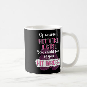 Mug Frappe Comme Une Fille T Chemise Fun Kickboxing Te