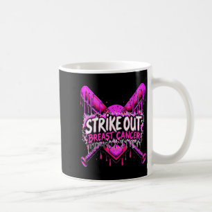 Mug Frapper Contre le Cancer du Sein Baseball Softball