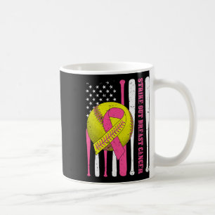 Mug Frapper Contre le Cancer du Sein Drapeau Américain