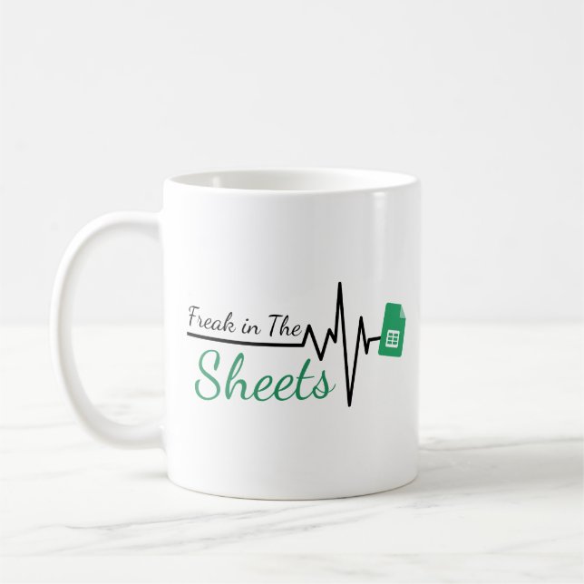 Mug Freak in the Sheets heartbeat - Funny Acoountant (Gauche)