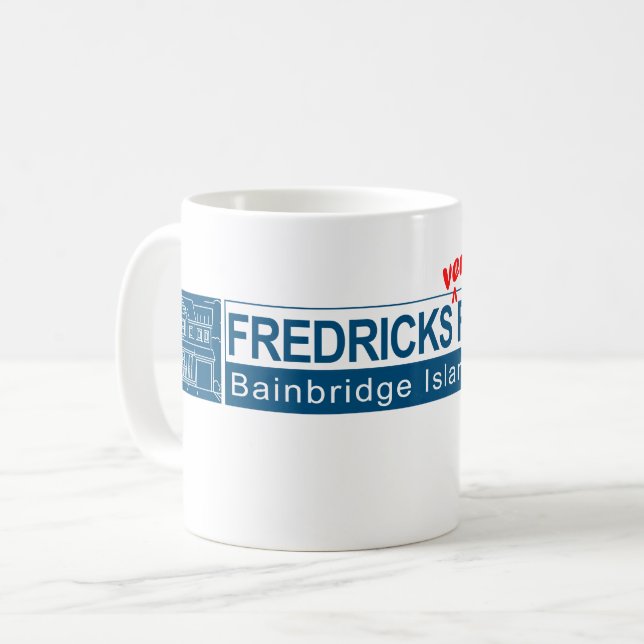 MUG FREDRICKS MAISONS TRÈS FINES (Devant gauche)