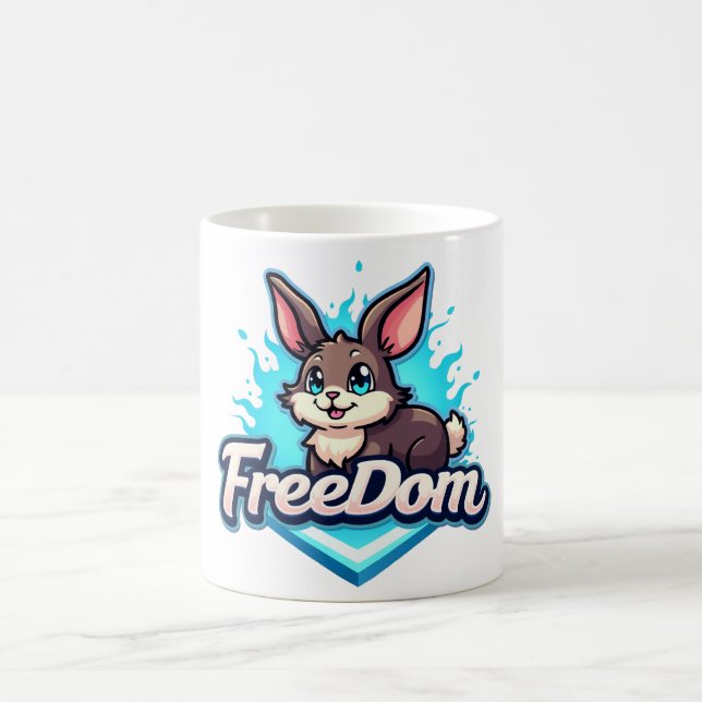 Mug Freedom Rabbit - Un symbole de l'énergie sans limi (Centre)
