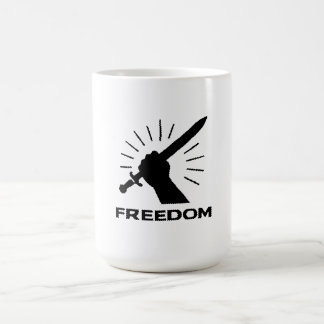 Mug freedom sword graphic