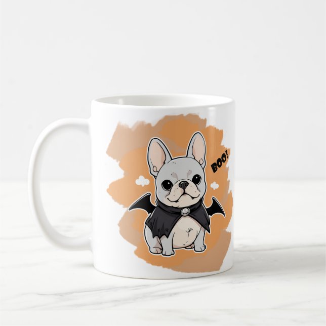 Mug French Bulldog halloween boo ! (Gauche)