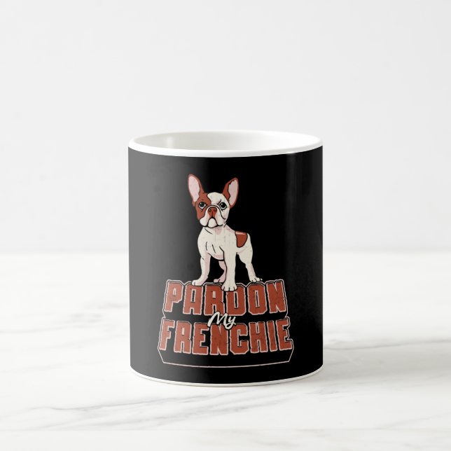 Mug French Bulldog Pardon My Frenchie Vintage Funny (Centre)
