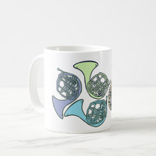 Mug French Horns Band Class French Horn Enseignant