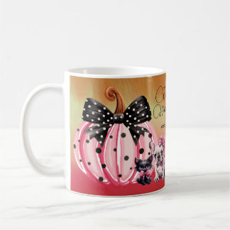 Mug French Kisses Hallloween Bulldog Chat citation ros