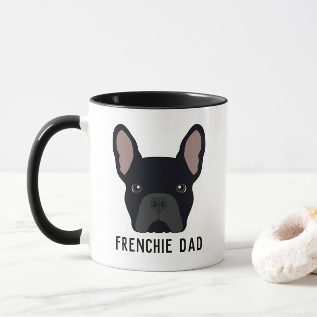 Mug Frenchie Dad Black French Buldog (Avec donut)