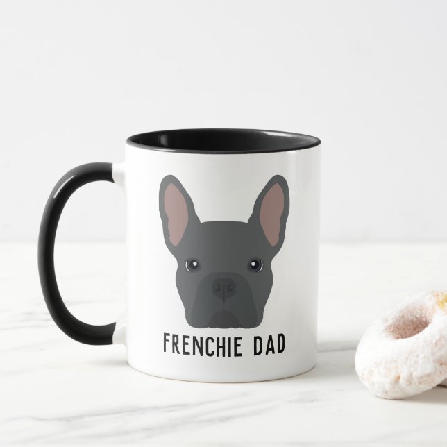 Mug Frenchie Dad Blue French Bulldog (Avec donut)